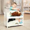 imageMelissa ampamp Doug Mine to Love Wooden Play Bunk Bed for Dolls up to 18 inchesStuffed Animals  White 2 Beds 174H x 91W x 207L Assembled and Stacked