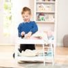 imageMelissa ampamp Doug Mine to Love Wooden Play Bunk Bed for Dolls up to 18 inchesStuffed Animals  White 2 Beds 174H x 91W x 207L Assembled and Stacked
