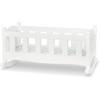 imageMelissa ampamp Doug Mine to Love Wooden Play Cradle for Dolls Stuffed Animals  White 102H x 188W x 207L Assembled