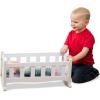 imageMelissa ampamp Doug Mine to Love Wooden Play Cradle for Dolls Stuffed Animals  White