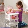 imageMelissa ampamp Doug Mine to Love Wooden Play High Chair for Dolls Stuffed Animals  White 18H x 8W x 11D Assembled Wooden Pretend Play High Chair for Dolls