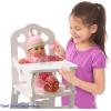 imageMelissa ampamp Doug Mine to Love Wooden Play High Chair for Dolls Stuffed Animals  White 18H x 8W x 11D Assembled Wooden Pretend Play High Chair for Dolls