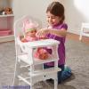 imageMelissa ampamp Doug Mine to Love Wooden Play High Chair for Dolls Stuffed Animals  White 18H x 8W x 11D Assembled Wooden Pretend Play High Chair for Dolls
