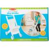 imageMelissa ampamp Doug Mine to Love Wooden Play Stroller for Dolls Stuffed Animals  White 18H x 8W x 11D Assembled