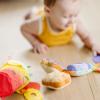imageMelissa ampamp Doug MultiSensory TakeAlong ClipOn Infant Toy 2Pack PBampampJ and Bubble Tea