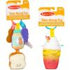 imageMelissa ampamp Doug MultiSensory TakeAlong ClipOn Infant Toy 2Pack PBampampJ and Bubble Tea