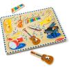 imageMelissa ampamp Doug Musical Instruments Sound Puzzle  Wooden Peg Puzzle with LightActivated Sound Effects 8 pcs Wooden Peg Baby Music Learning Toys for Toddlers and Preschoolers Ages 2