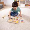 imageMelissa ampamp Doug Musical Instruments Sound Puzzle  Wooden Peg Puzzle with LightActivated Sound Effects 8 pcs Wooden Peg Baby Music Learning Toys for Toddlers and Preschoolers Ages 2