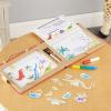imageMelissa ampamp Doug Natural Play Play Draw Create Reusable Drawing ampamp Magnet Kit  Ocean 42 Magnets 5 DryErase Markers  FSC CertifiedDinosaurs
