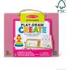 imageMelissa ampamp Doug Natural Play Play Draw Create Reusable Drawing ampamp Magnet Kit  Ocean 42 Magnets 5 DryErase Markers  FSC CertifiedPrincess