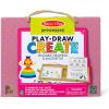 imageMelissa ampamp Doug Natural Play Play Draw Create Reusable Drawing ampamp Magnet Kit  Ocean 42 Magnets 5 DryErase Markers  FSC CertifiedPrincess