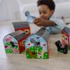 imageMelissa ampamp Doug Nesting and Sorting Barns and Animals with 6 Numbered Barns and Matching Wooden Animals