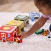 imageMelissa ampamp Doug Nesting and Sorting Blocks  6 Buildings 6 Wooden Vehicles  FSC CertifiedSet