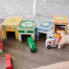 imageMelissa ampamp Doug Nesting and Sorting Blocks  6 Buildings 6 Wooden Vehicles  FSC CertifiedSet