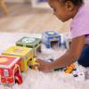 imageMelissa ampamp Doug Nesting and Sorting Blocks  6 Buildings 6 Wooden Vehicles  FSC CertifiedSet