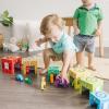 imageMelissa ampamp Doug Nesting and Sorting Garages and Cars with 7 Graduated Garages and 7 Stackable Wooden Cars  FSC Certified