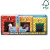 imageMelissa ampamp Doug Nesting and Sorting Garages and Cars with 7 Graduated Garages and 7 Stackable Wooden Cars  FSC Certified