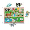imageMelissa ampamp Doug Old MacDonalds Farm Song Puzzle  8Piece Wooden Peg Puzzle with LightActivated Sounds Music Learning Toy for Toddlers and Preschoolers Ages 2