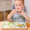 imageMelissa ampamp Doug Old MacDonalds Farm Song Puzzle  8Piece Wooden Peg Puzzle with LightActivated Sounds Music Learning Toy for Toddlers and Preschoolers Ages 2