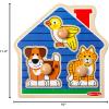 imageMelissa ampamp Doug Pets Jumbo Peg Wooden Puzzle Animal Puzzles Peg Puzzles for Toddlers Ages 1Pets