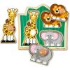 imageMelissa ampamp Doug Pets Jumbo Peg Wooden Puzzle Animal Puzzles Peg Puzzles for Toddlers Ages 1Safari Animals