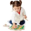 imageMelissa ampamp Doug Pets Jumbo Peg Wooden Puzzle Animal Puzzles Peg Puzzles for Toddlers Ages 1Safari Animals