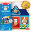 imageMelissa ampamp Doug Pets Jumbo Peg Wooden Puzzle Animal Puzzles Peg Puzzles for Toddlers Ages 1Shapes