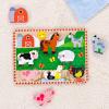 imageMelissa ampamp Doug Pets Wooden Chunky Puzzle 8 pcs Educational Screen Free Activity for Toddler Preschoolers and Kids Ages 2Farm