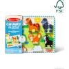 imageMelissa ampamp Doug Pets Wooden Chunky Puzzle 8 pcs Educational Screen Free Activity for Toddler Preschoolers and Kids Ages 2Pets