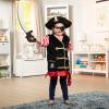 imageMelissa ampamp Doug Pirate Role Play Costume DressUp Set With Hat Sword and Eye PatchFrustrationfree Packaging