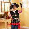 imageMelissa ampamp Doug Pirate Role Play Costume DressUp Set With Hat Sword and Eye PatchFrustrationfree Packaging