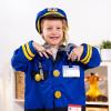 imageMelissa ampamp Doug Police Officer Costume DressUp Set for Kids 8Piece  Pretend Play Uniform with Badge Hat Handcuffs ampamp Accessories  Role Play Outfit for Toddlers ampamp Children Ages 3