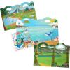 imageMelissa ampamp Doug Puffy Sticker Activity Books Set of 3  DressUp Princess ampamp Mermaid with 208 Reusable Stickers and FoldOut Scenes MessFree Travel Toys for Kids Ages 4  FSC CertifiedSafari  Dinosaur  Ocean