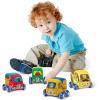 imageMelissa ampamp Doug PullBack Construction Vehicles  Soft Baby Toy Play Set of 4 VehiclesStandard Packaging