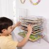 imageMelissa ampamp Doug Puzzle Storage Rack  Wire Rack Holds 12 PuzzlesDeluxe Fit