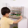 imageMelissa ampamp Doug Puzzle Storage Rack  Wire Rack Holds 12 PuzzlesDeluxe Fit