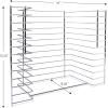 imageMelissa ampamp Doug Puzzle Storage Rack  Wire Rack Holds 12 PuzzlesDeluxe Fit