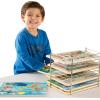 imageMelissa ampamp Doug Puzzle Storage Rack  Wire Rack Holds 12 PuzzlesSingle Fit