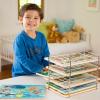 imageMelissa ampamp Doug Puzzle Storage Rack  Wire Rack Holds 12 PuzzlesSingle Fit