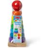 imageMelissa ampamp Doug Rainbow Stacker Wooden Ring Educational Toy  Wooden Stacking Rings Stacker Toys for Toddlers Ages 2