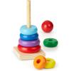 imageMelissa ampamp Doug Rainbow Stacker Wooden Ring Educational Toy  Wooden Stacking Rings Stacker Toys for Toddlers Ages 2