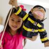 imageMelissa ampamp Doug Rescue Puppet Set  Police Officer and FirefighterPolice Officer and Firefighter