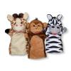 imageMelissa ampamp Doug Safari Buddies Hand Puppets Set of 6 Elephant Tiger Parrot Giraffe Monkey Zebra Soft Plush Puppet Stuffed Animals Pretend Play Toddler Toys for Girls ampamp Boys 2