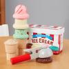 imageMelissa ampamp Doug Scoop and Stack Ice Cream Cone Wooden Magnetic Pretend Play Food Set Preschool Toy Play Ice Cream Set Pretend Food Toy for Toddlers and Kids Ages 3  FSCCertifiedIce Cream