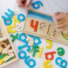 imageMelissa ampamp Doug See ampamp Spell Wooden Educational Toy with 8 DoubleSided Spelling Boards and 64 Letters Preschool Learning Activities See ampamp Spell Learning Toys for Kids Ages 4English