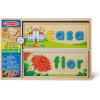 imageMelissa ampamp Doug See ampamp Spell Wooden Educational Toy with 8 DoubleSided Spelling Boards and 64 Letters Preschool Learning Activities See ampamp Spell Learning Toys for Kids Ages 4Spanish