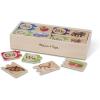 imageMelissa ampamp Doug SelfCorrecting Alphabet Wooden Puzzles with Storage Box 52 pcs ABC Puzzles Wooden Alphabet Puzzle for Kids Ages 4