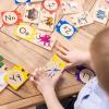 imageMelissa ampamp Doug SelfCorrecting Alphabet Wooden Puzzles with Storage Box 52 pcs ABC Puzzles Wooden Alphabet Puzzle for Kids Ages 4