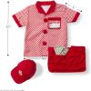 imageMelissa ampamp Doug Server Role Play Costume DressUp Set with Realistic Accessories