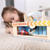 imageMelissa ampamp Doug Service Station Parking Garage with 2 Wooden Cars and DriveThru Car Wash
